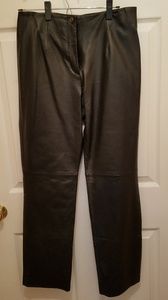 Black leather pants